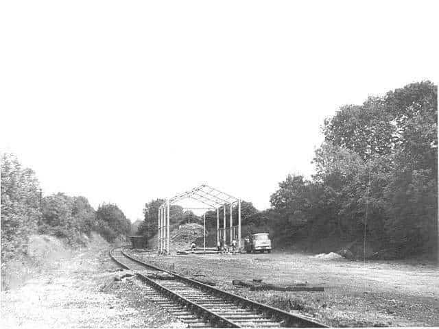 The Carriage and Wagon shed at Butterley c1973