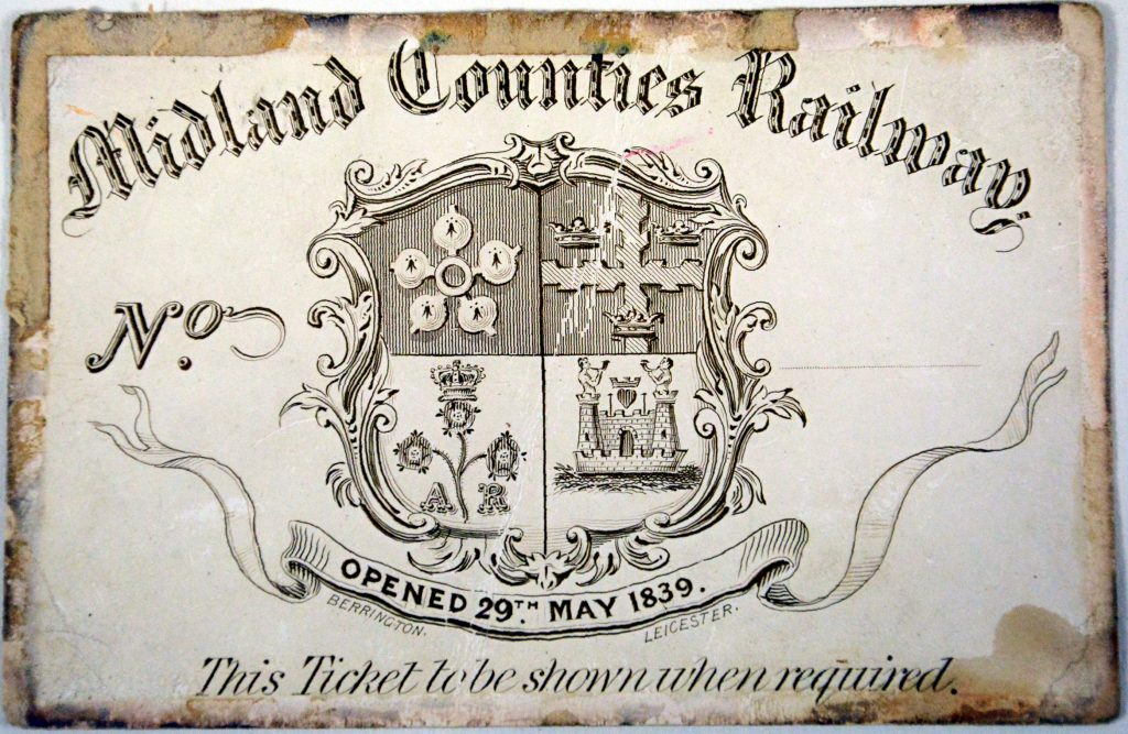 MCR Ticket - Midland Railway - Butterley